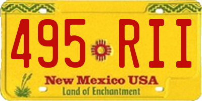 NM license plate 495RII