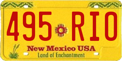 NM license plate 495RIO