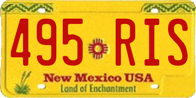 NM license plate 495RIS