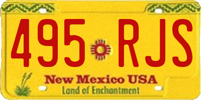 NM license plate 495RJS