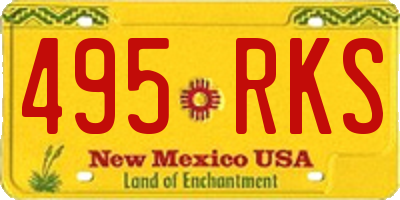 NM license plate 495RKS