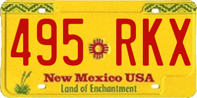 NM license plate 495RKX