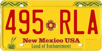 NM license plate 495RLA