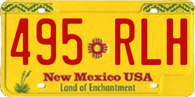 NM license plate 495RLH