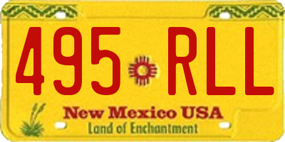 NM license plate 495RLL
