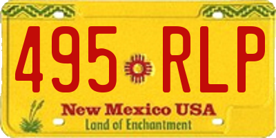 NM license plate 495RLP