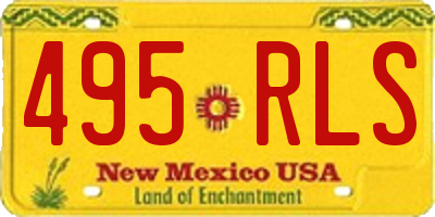 NM license plate 495RLS