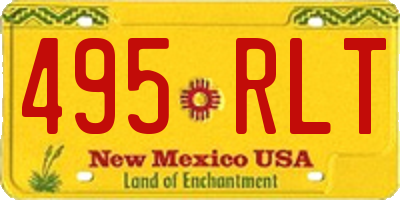 NM license plate 495RLT