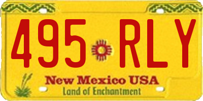 NM license plate 495RLY