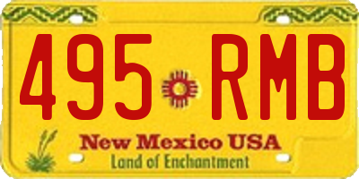 NM license plate 495RMB