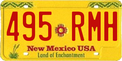 NM license plate 495RMH