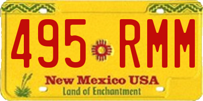 NM license plate 495RMM