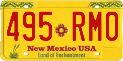 NM license plate 495RMO
