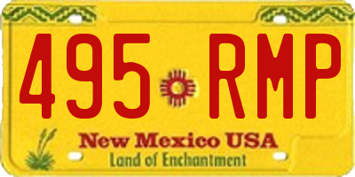 NM license plate 495RMP