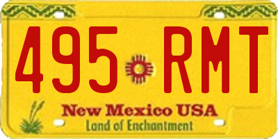 NM license plate 495RMT