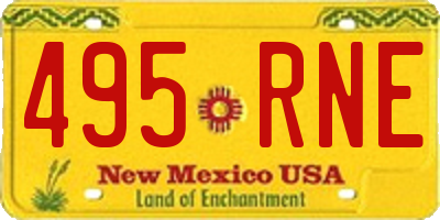 NM license plate 495RNE