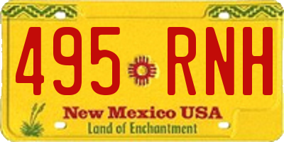 NM license plate 495RNH
