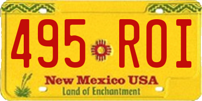 NM license plate 495ROI