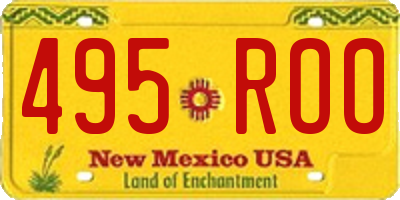 NM license plate 495ROO