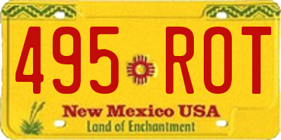 NM license plate 495ROT