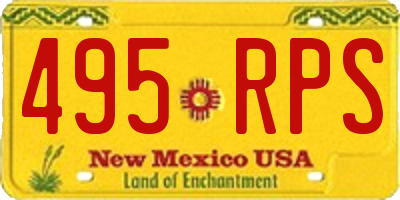NM license plate 495RPS