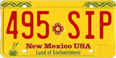 NM license plate 495SIP