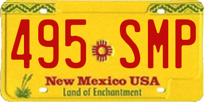 NM license plate 495SMP