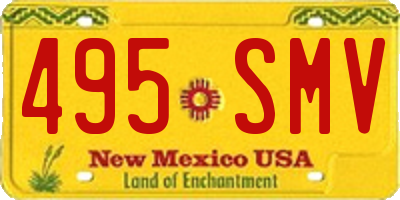 NM license plate 495SMV