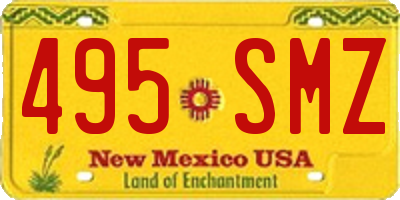 NM license plate 495SMZ