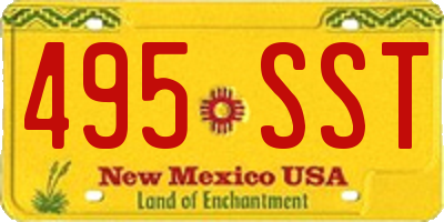 NM license plate 495SST