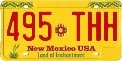 NM license plate 495THH