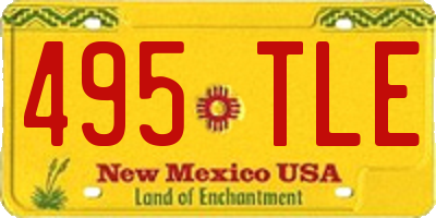 NM license plate 495TLE