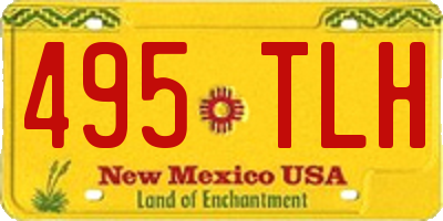 NM license plate 495TLH