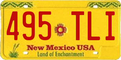NM license plate 495TLI