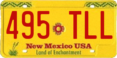 NM license plate 495TLL