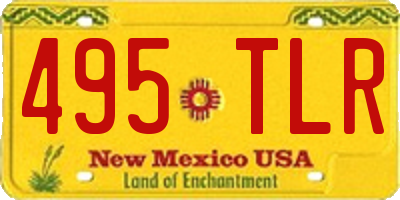 NM license plate 495TLR