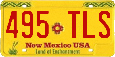 NM license plate 495TLS