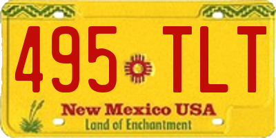 NM license plate 495TLT