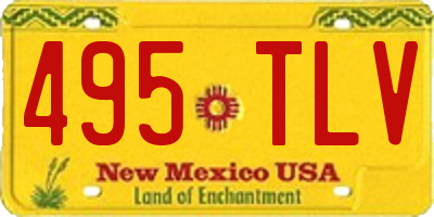 NM license plate 495TLV