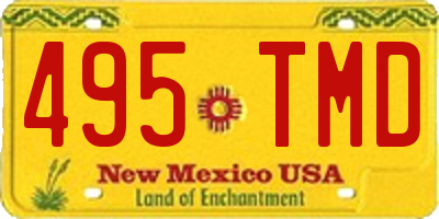 NM license plate 495TMD