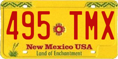 NM license plate 495TMX
