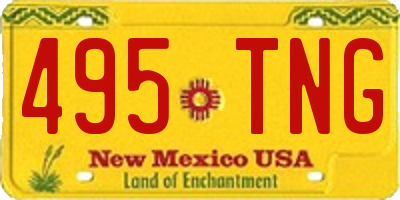 NM license plate 495TNG