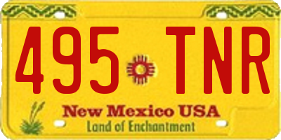 NM license plate 495TNR