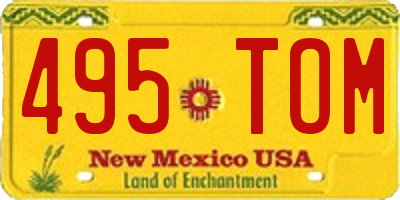 NM license plate 495TOM