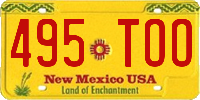 NM license plate 495TOO