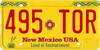 NM license plate 495TOR