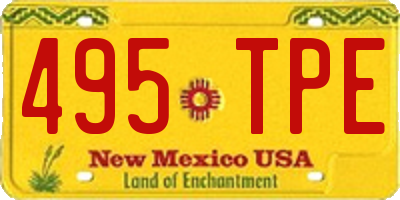 NM license plate 495TPE