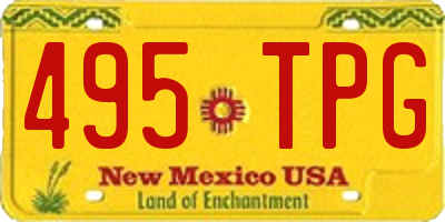 NM license plate 495TPG