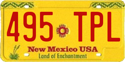 NM license plate 495TPL
