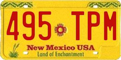 NM license plate 495TPM